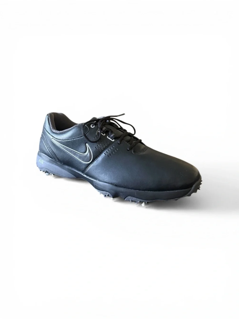 Nike AIR Mens Rival lll Black Leather Golf Shoe CLEETS